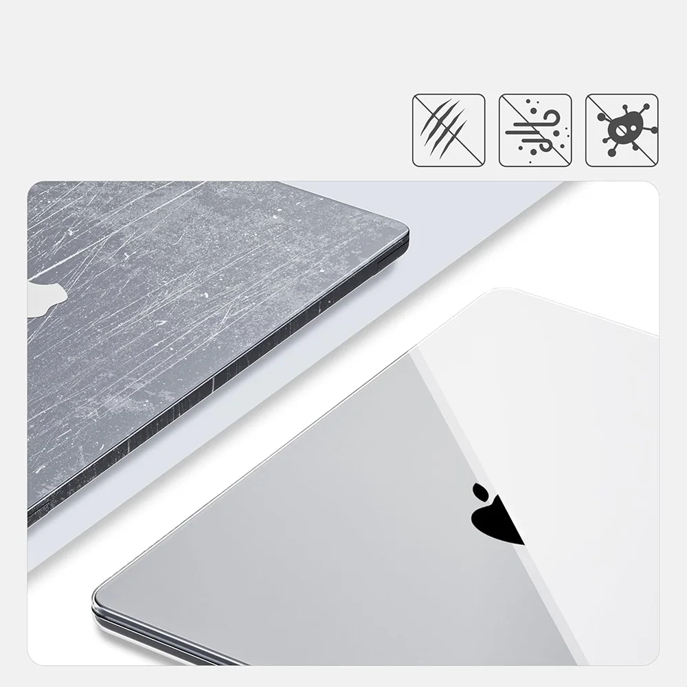 Transparent Case for MacBook Air 15.3 M5 M4 M3 M2 Chip A3448 A3114 A3241 A2941 Air15 Protective Cover
