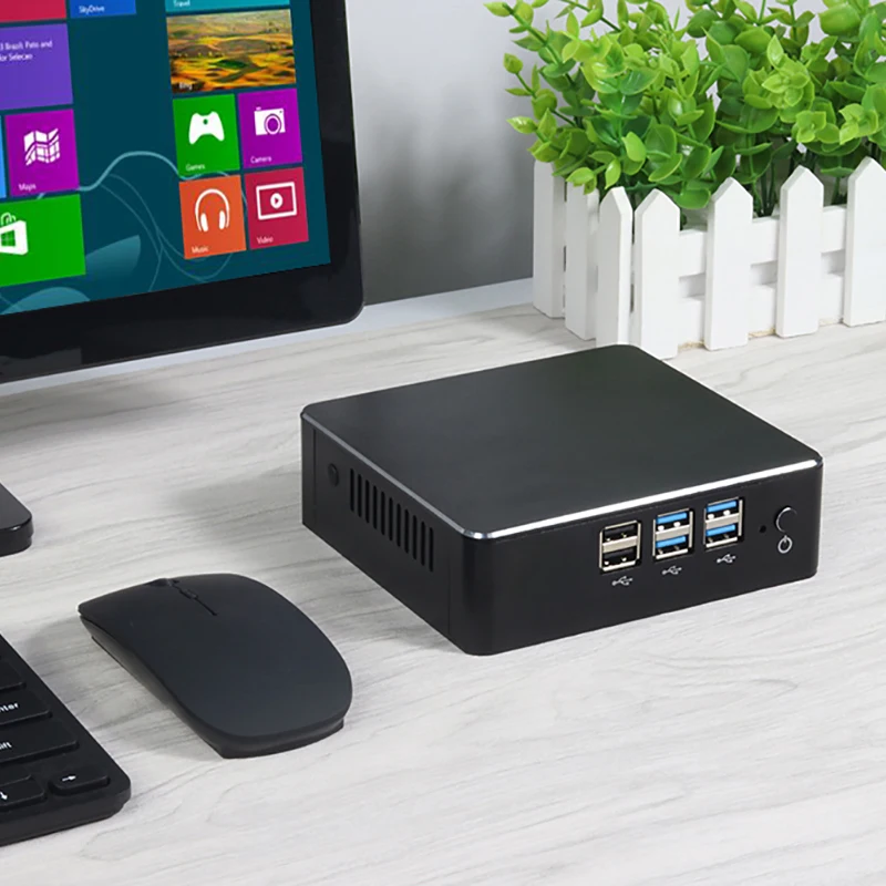 XCY 미니 PC 인텔 코어 프로세서 I7 5500U I5 5200U I3 5005U 8GB DDR3L 128GB 256GB SSD 300Mbps WiFi 8개 USB 포트 윈도우 10 리눅스 썸네일 7