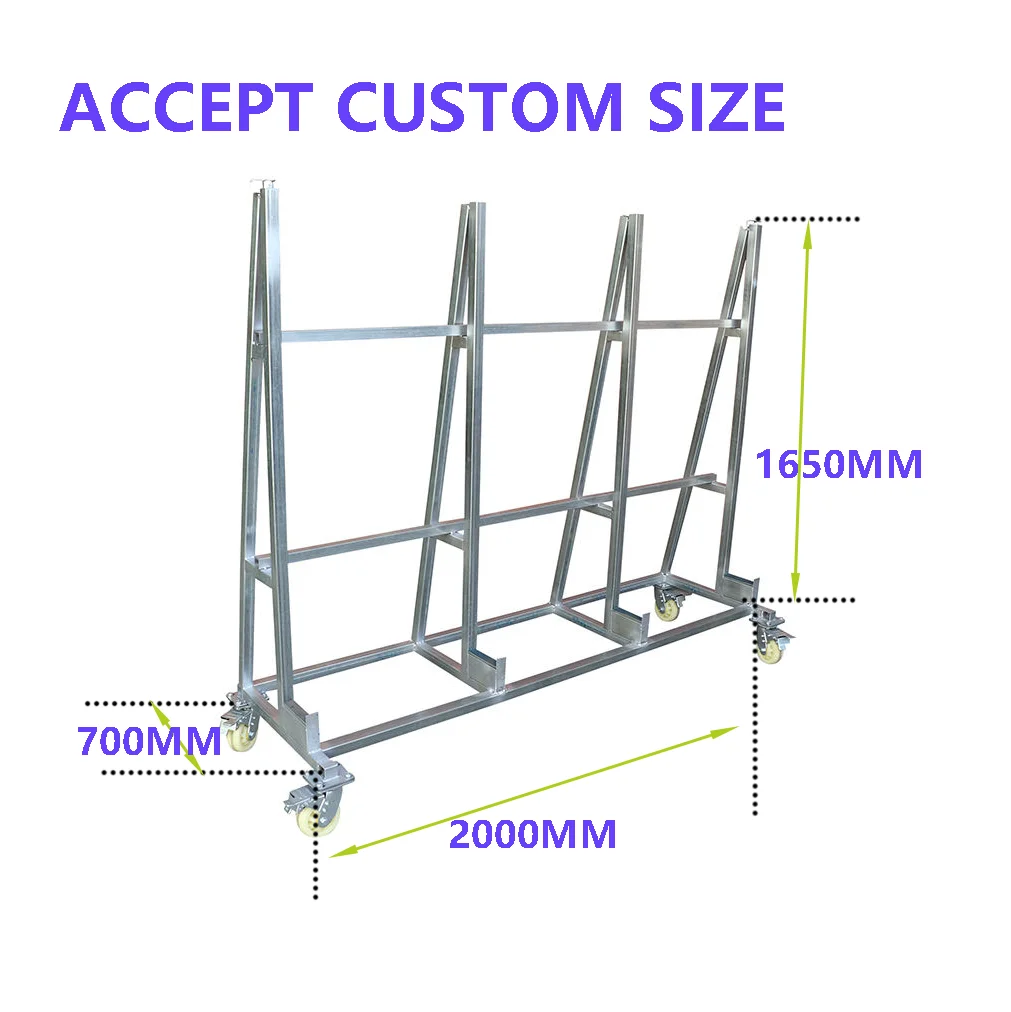 Steel Vertical Slab Storage And Transport Cart