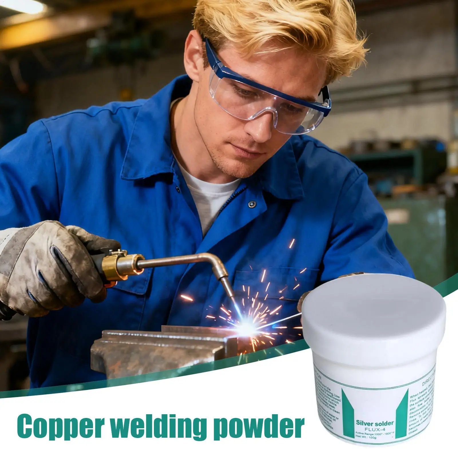 Silver Brazing Flux Powder for Jewelry Soldering High Temperature Catalytic melting aid for air conditioning and refrigerators