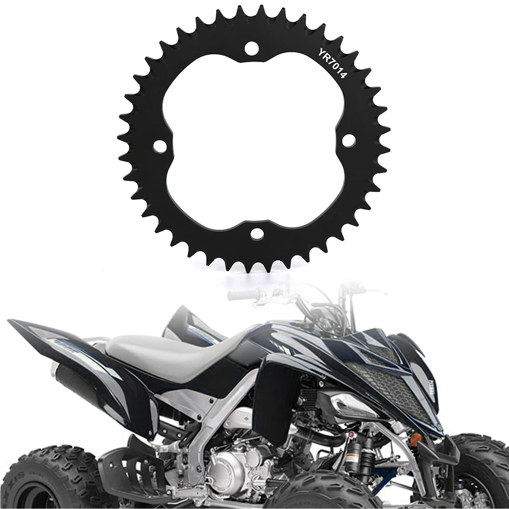 

Fit For Yamaha RAPTOR 250 250R RAPTOR 350 700 700R YFZ 450 YFZ450R YFZ450X 40 Tooth Motorcycle Rear Sprocket Gear Wheel Cam