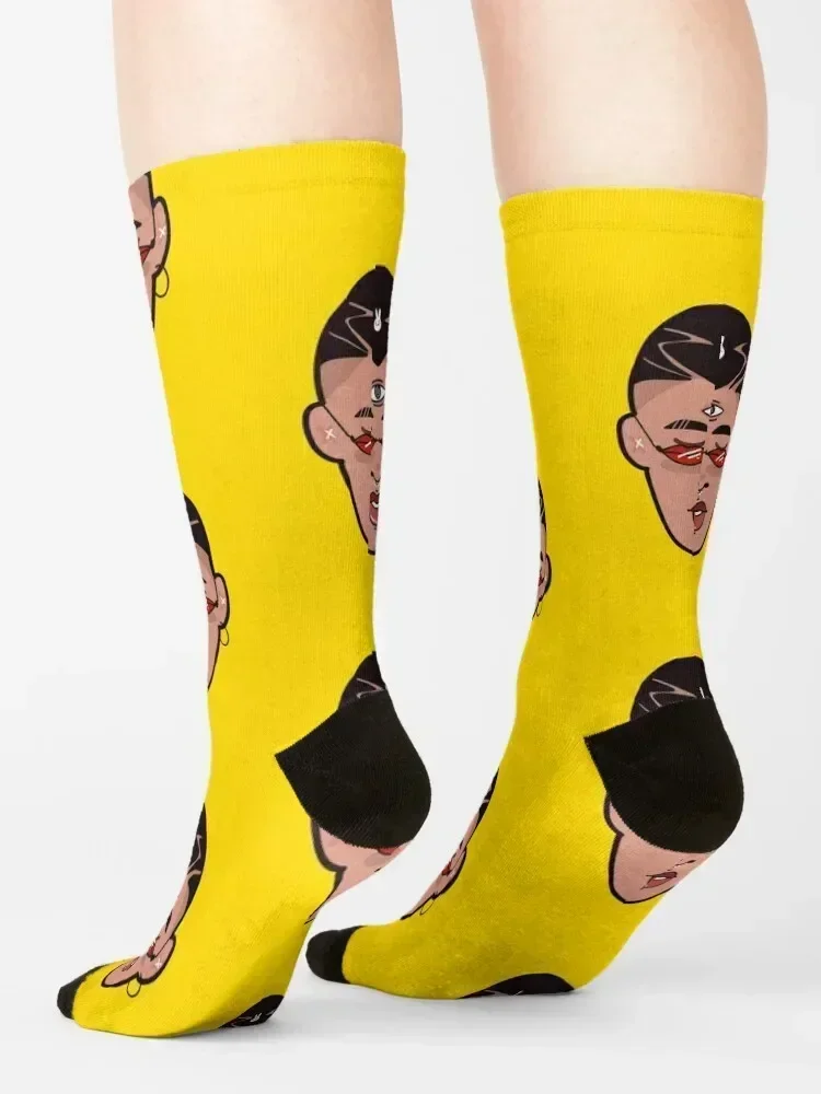 Bad Bunny Graphic Socks halloween man shoes Toe sports Socks Male Women's