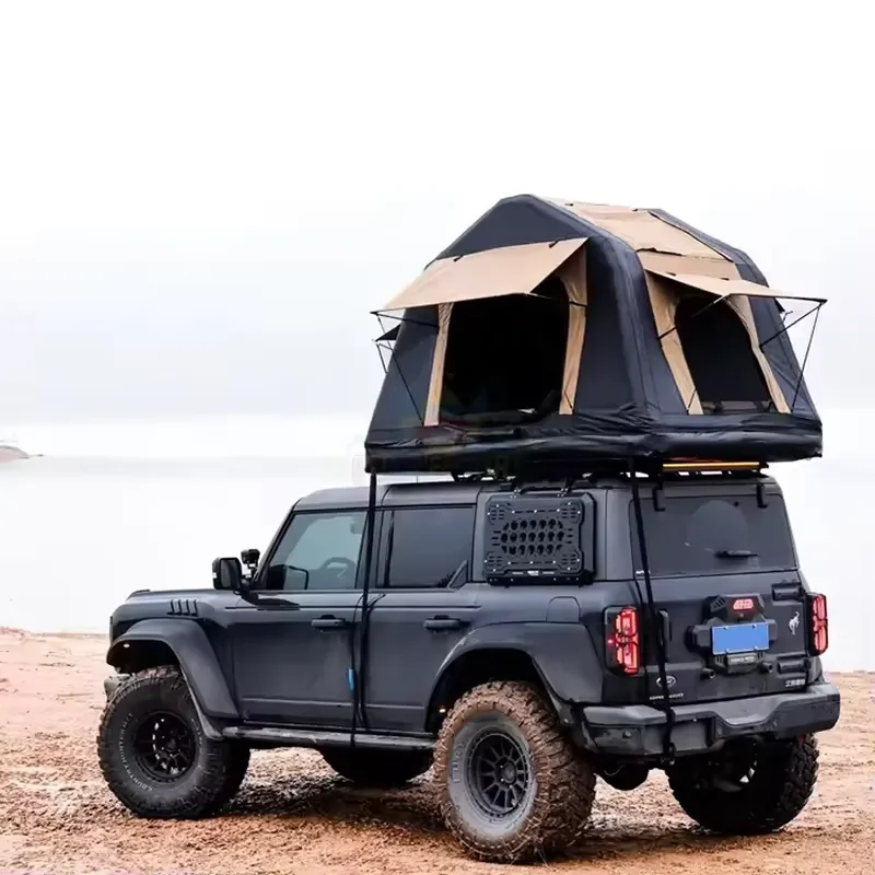 Outdoor Camping Thickened Oxford Cloth Warm Off-road Rainstorm-proof Retractable Car Inflatable Roof Tent