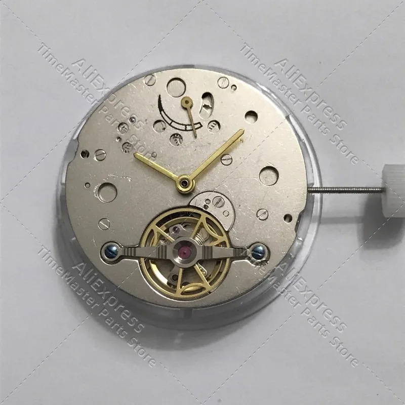 Shanghai Imitation Tourbillon Movement 12-Point Kinetic Energy Display 6-Point Bare Torsion Pendulum Movement Watch Accessories