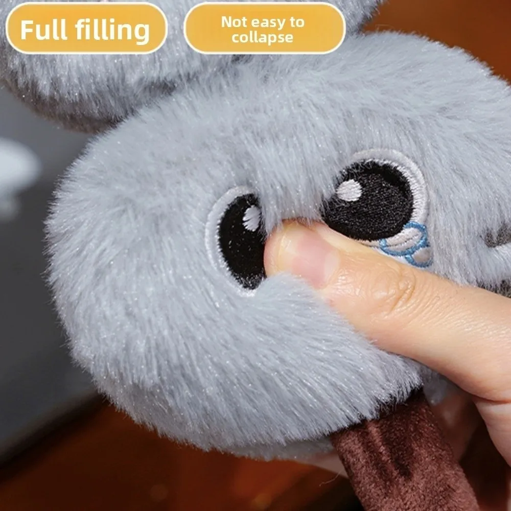 Schreibtisch-Ornament, Tanghulu-Cartoon-Katzenpuppe, lustiger gefüllter Katzenkopf, üppiger Cartoon, weiche kreative Katze, gefüllt