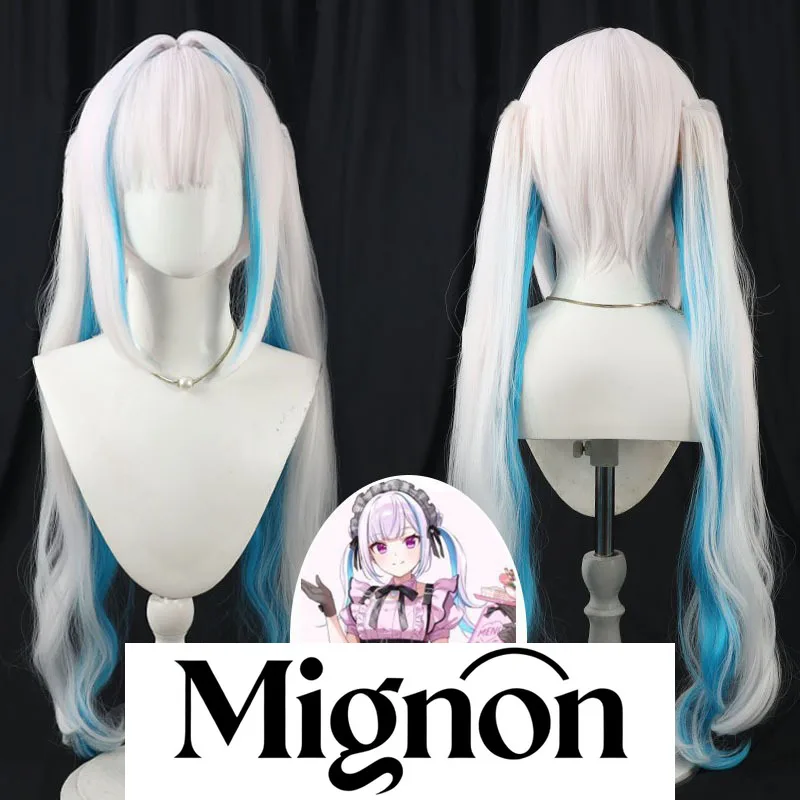 Mignon Virtual VTuber Lize Helesta Cosplay Wig Simulated Scalp Detachable