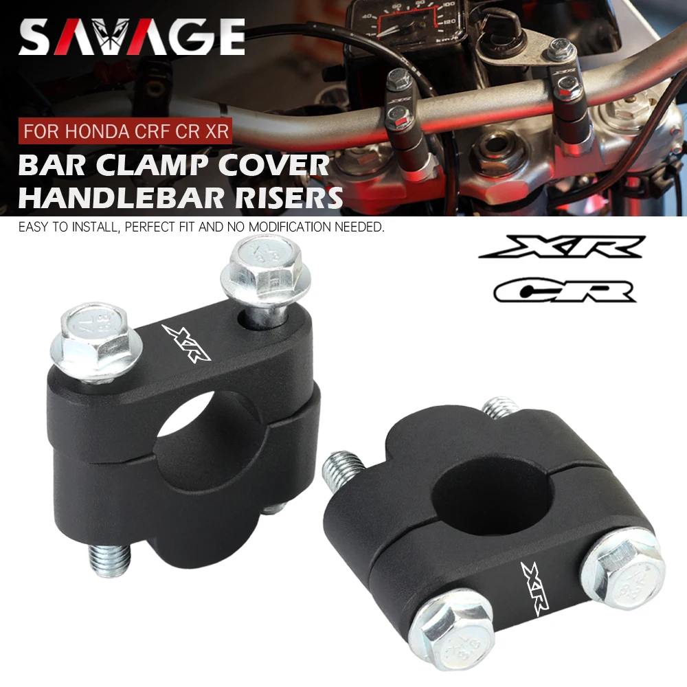 

Handlebar Risers Bar Clamp Cover For HONDA CRF 125 150 250 450 X XR 650 400 230 R CR 80 85 500 CRM Motorcycle Bar Mount Adapter