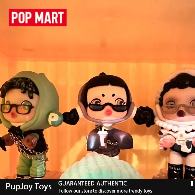 POP MART SKULLPANDA 2点セット Genuine Pop Mart Skullpanda Sp2 Panda Craze Cool Blind Box Retro