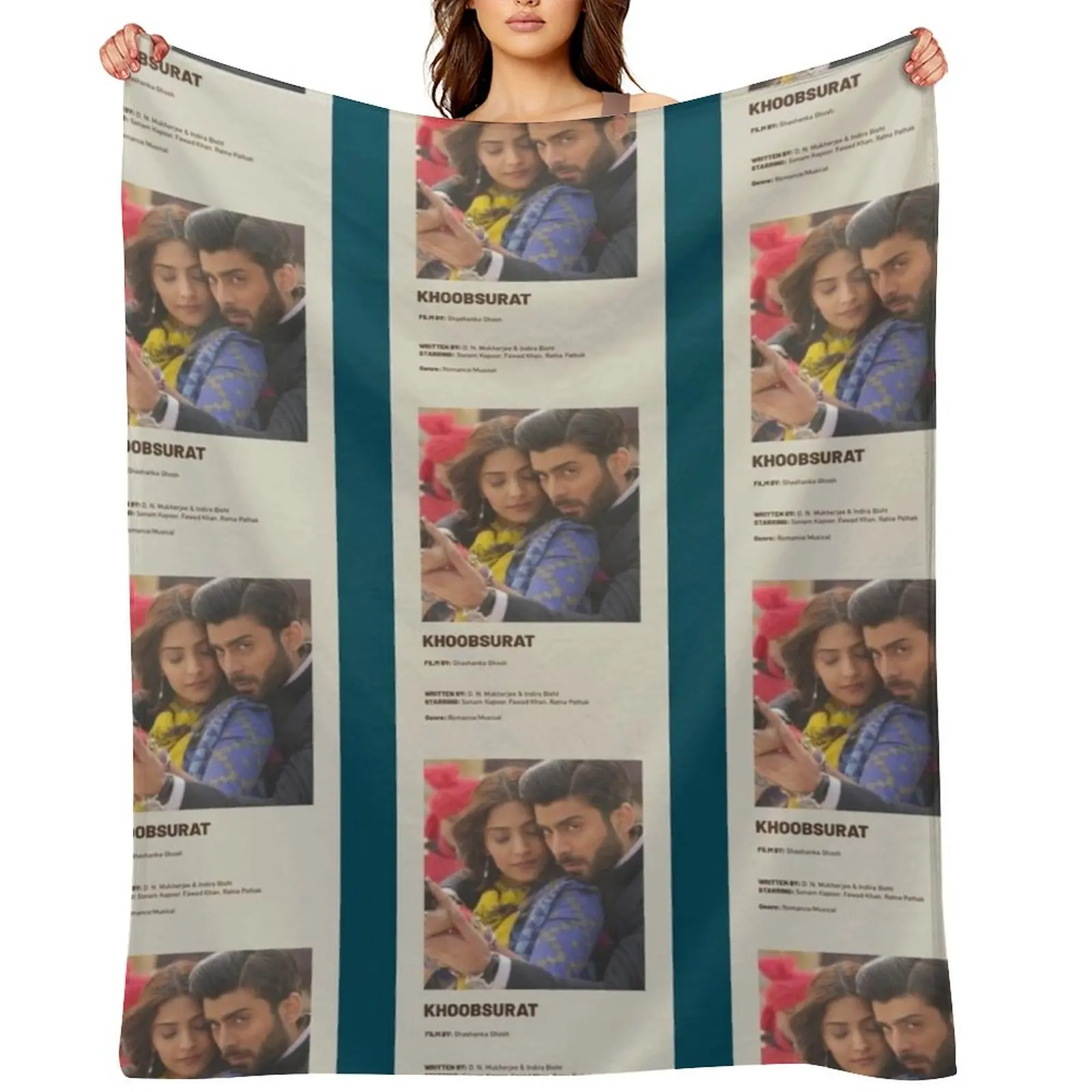 

Khoobsurat - minimalist movie Throw Blanket Flannels Designers Fashion Sofas blankets and throws Blankets