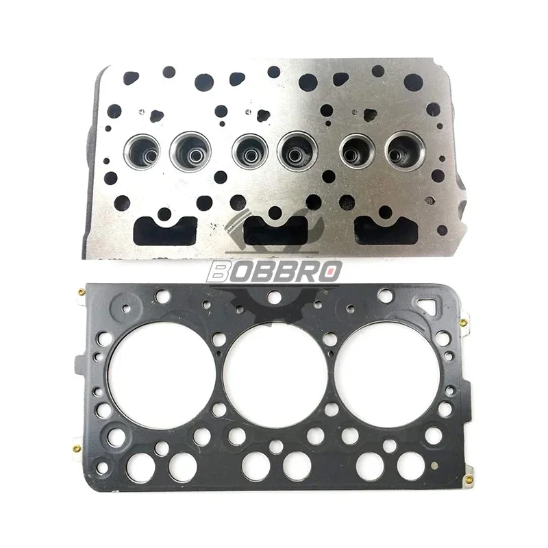 For Kubota D782 D782E Cylinder Head 1G008-03046 03040 1G969-03040 03042 Gasket 16871-03313 Tractor G2160 JTX-14 Excavator RX153S