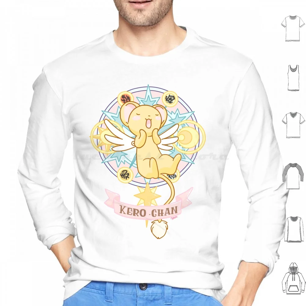 Cardcaptor Sakura Kero Chan Magic Clear Circle Hoodies Long Sleeve Cardcaptor Sakura Cardcaptor Kero Kerochan Clear