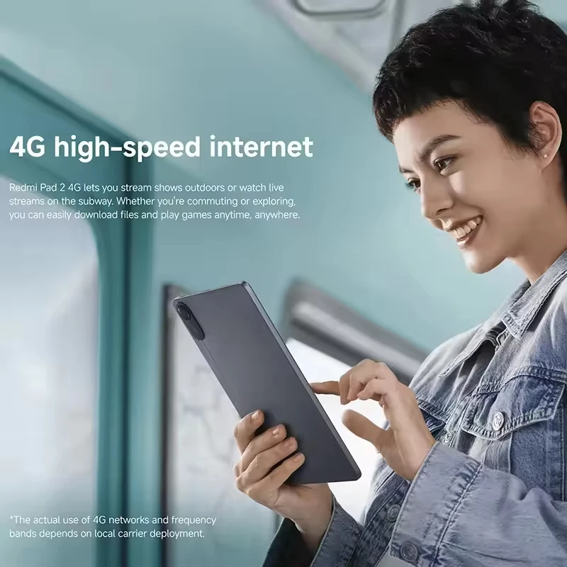 Xiaomi Redmi Pad 2 Wifi 11 "الإصدار العالمي 2.5K كريستال شفاف MediaTek Helio G100-Ultra Mi Tablet 90 هرتز 9000 مللي أمبير في الساعة