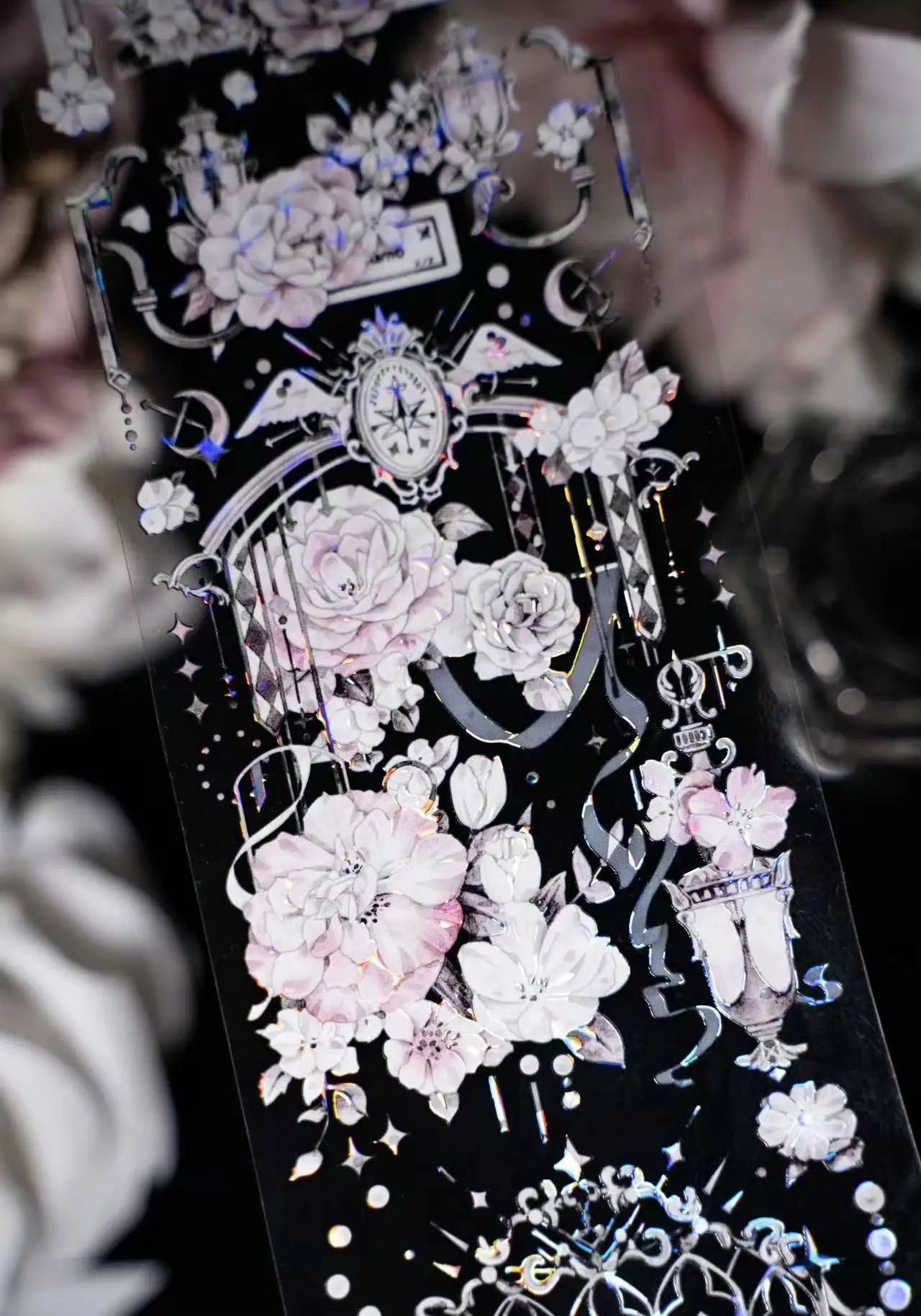 شريط واشي زهري عتيق للحيوانات الأليفة ، ملصق زخرفي ، وردي ، أبيض ، ورد ، مناسب للمخطط ، صنع البطاقات ، سكرابوكينغ سهل الاستخدام ، خطة #2