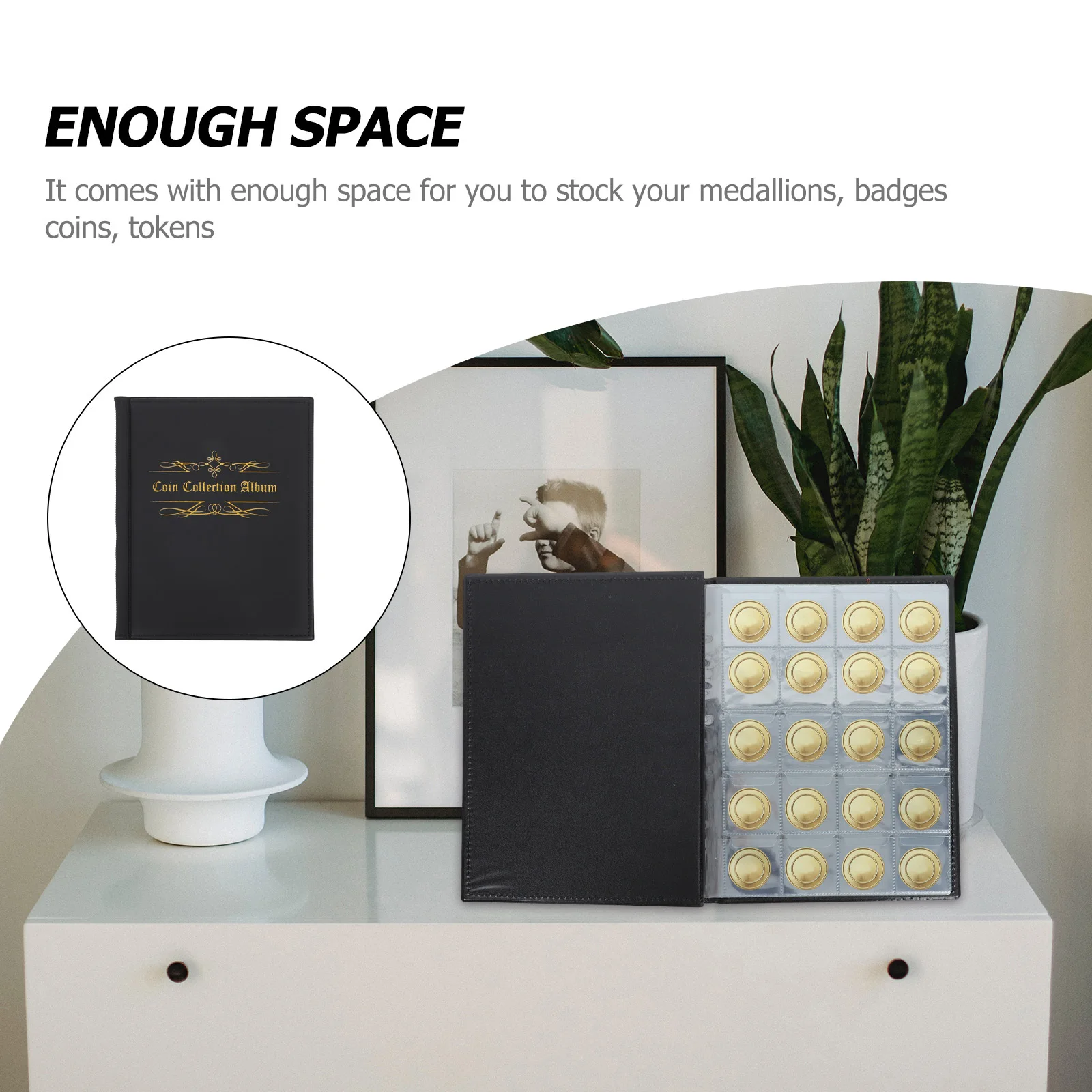 1 قطعة ألبوم جمع 200 شبكة بولي Premium قسط عملة تخزين كتاب شفاف على الوجهين جمع المنظم للعملات المعدنية #4