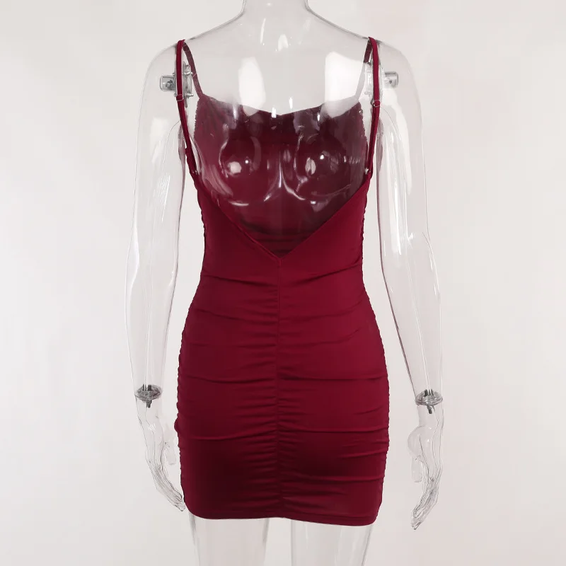 New Style Street Niche Design Backless Sexy Pure Desire Spicy Girl Tank Mini Dress Elegant Hot Sexy Women Tops 2025 New K7RV