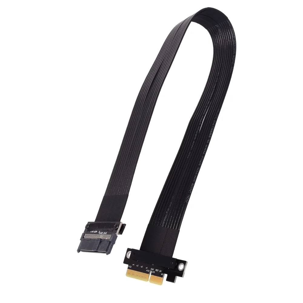 U2 إلى PCIe 4.0X4 SFF-8639 NVMe تمديد كابل واجهة محرك الحالة الصلبة الناهض محول البيانات Gen4 64Gbps مخصص 5-100 سنتيمتر #3