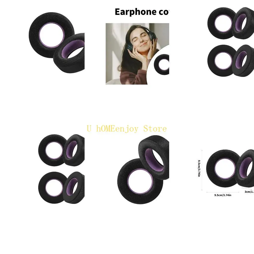 

B0KF Earphone Ear Cushions Cover Earpads for DT700 Prox DT900 Prox Headsets Earmuffs