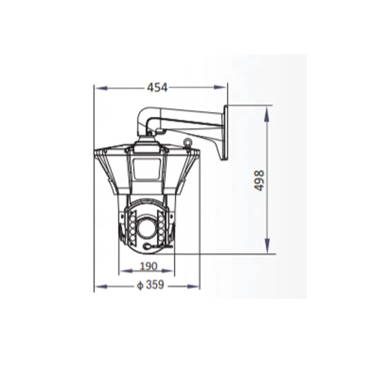 IP66 HD عدسة التقاط الوجه والتعرف على الوجه متعدد الأهداف تتبع تلقائي كاميرا PTZ البانورامية #2