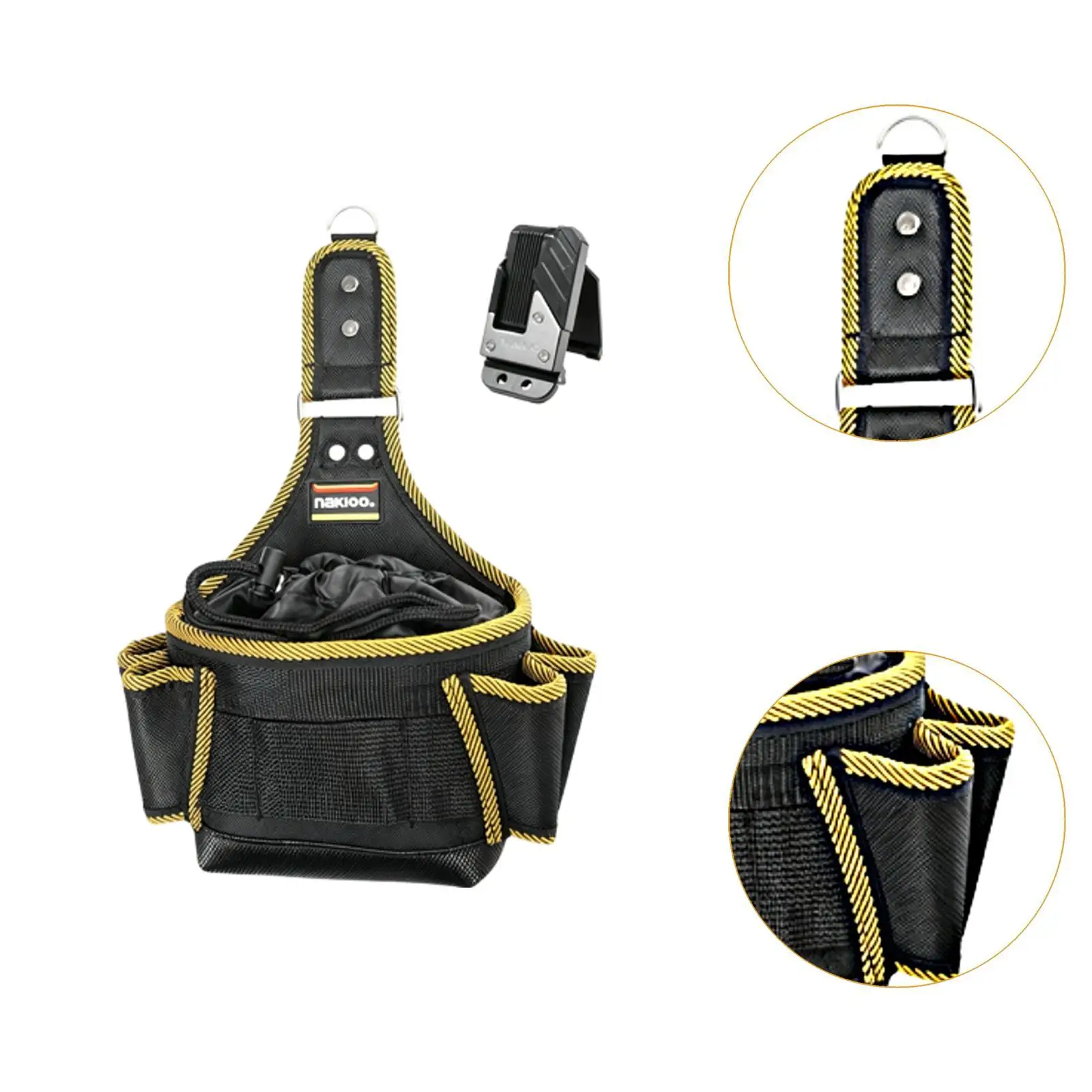 easily-clip-tool-pouch-belt-bag-black-portable-eva-travel-sturdy-compact-oxford-cloth-for-electrician-carpenter-contractor