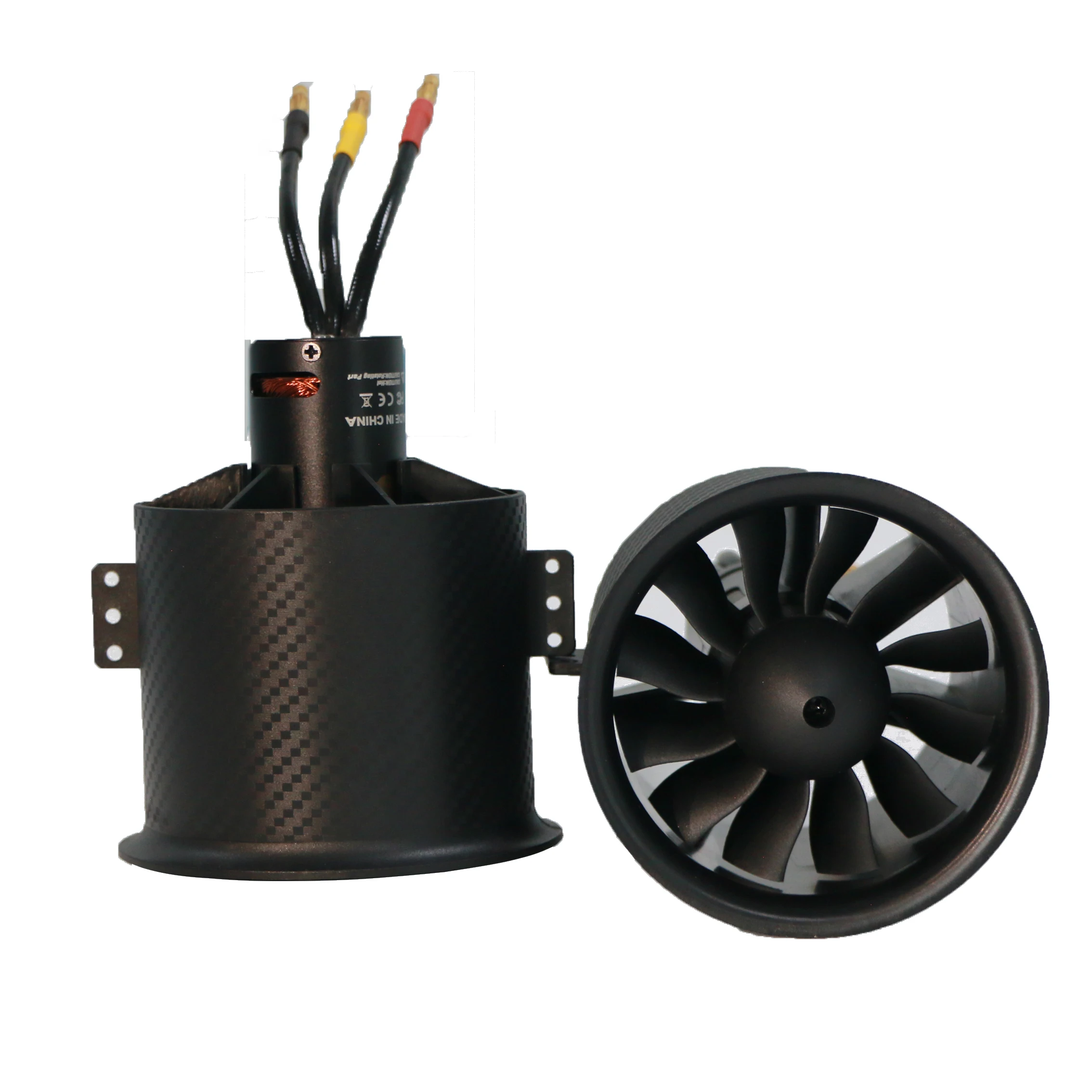 12 blades 70mm ducted fan 6S motor 3060/2000KV for fixed wing rc remote control aircraft airplane can match 81A ESC Thrust 2.7kg