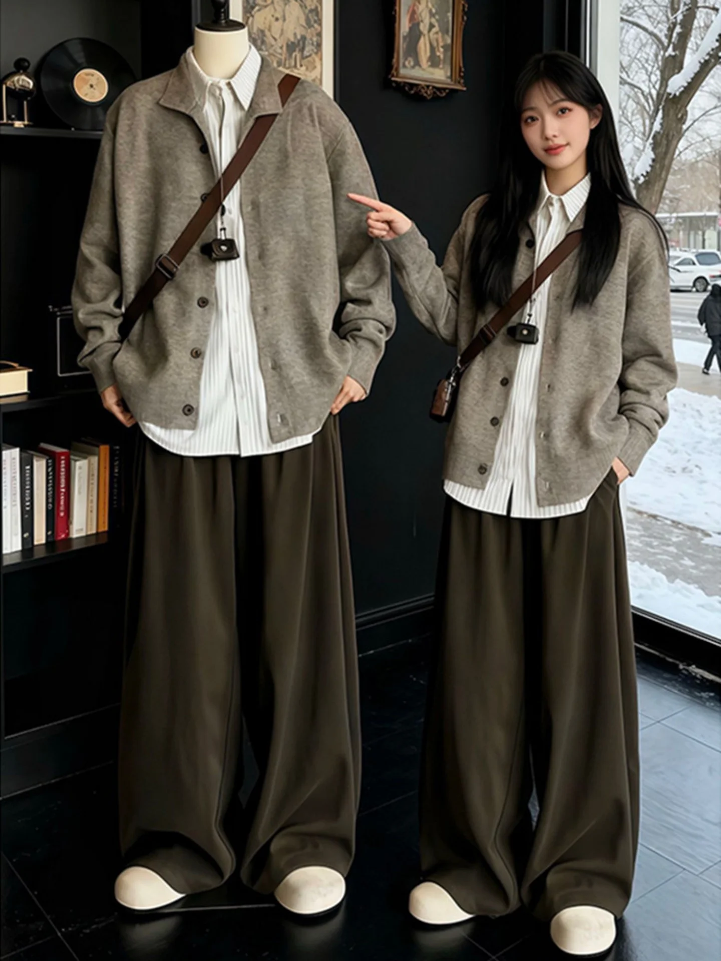 

Мягкий и удобный мужской вязаный кардиган свободного кроя для повседневной носки, весенняя верхняя одежда, на каждый день, с длинными рукавами, на пуговицах