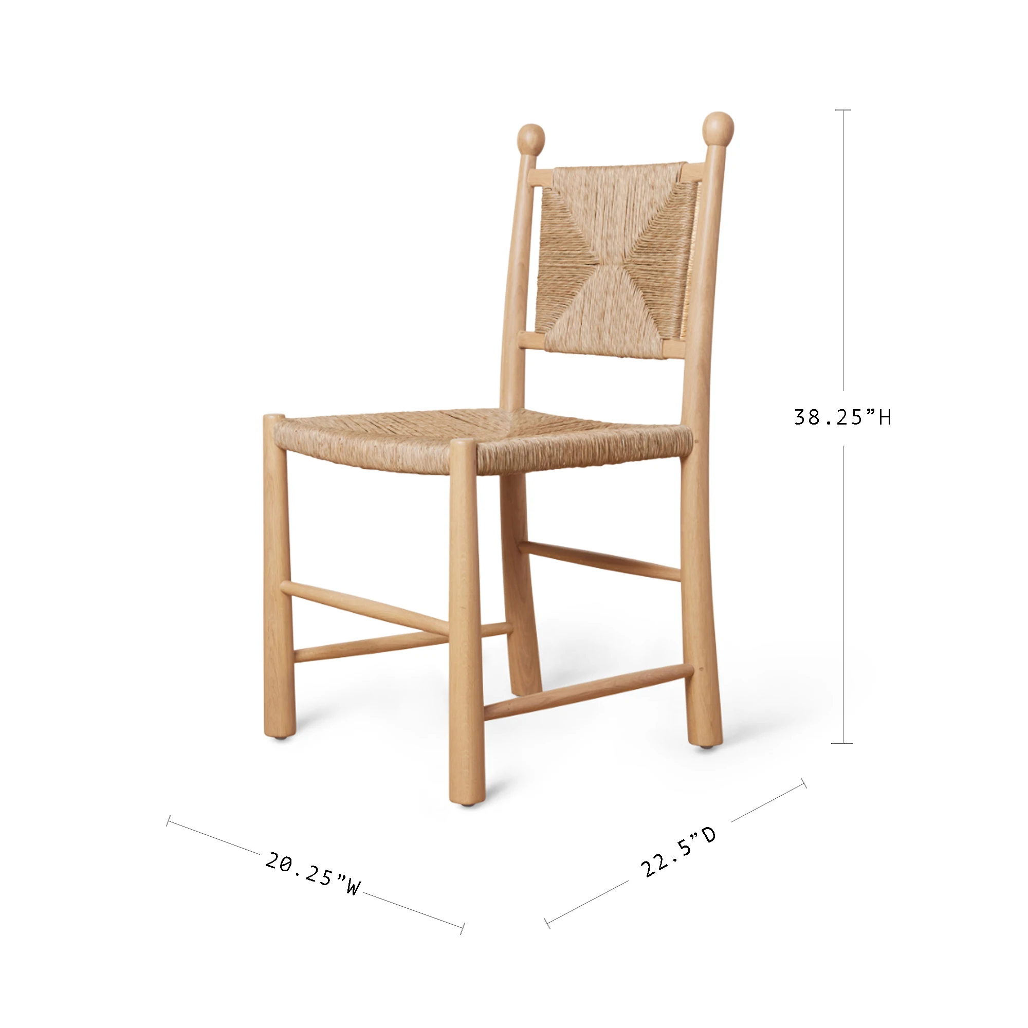 Modern Dining Chairs Nordic Solid Wood Dining Chair Wooden Woven Chair