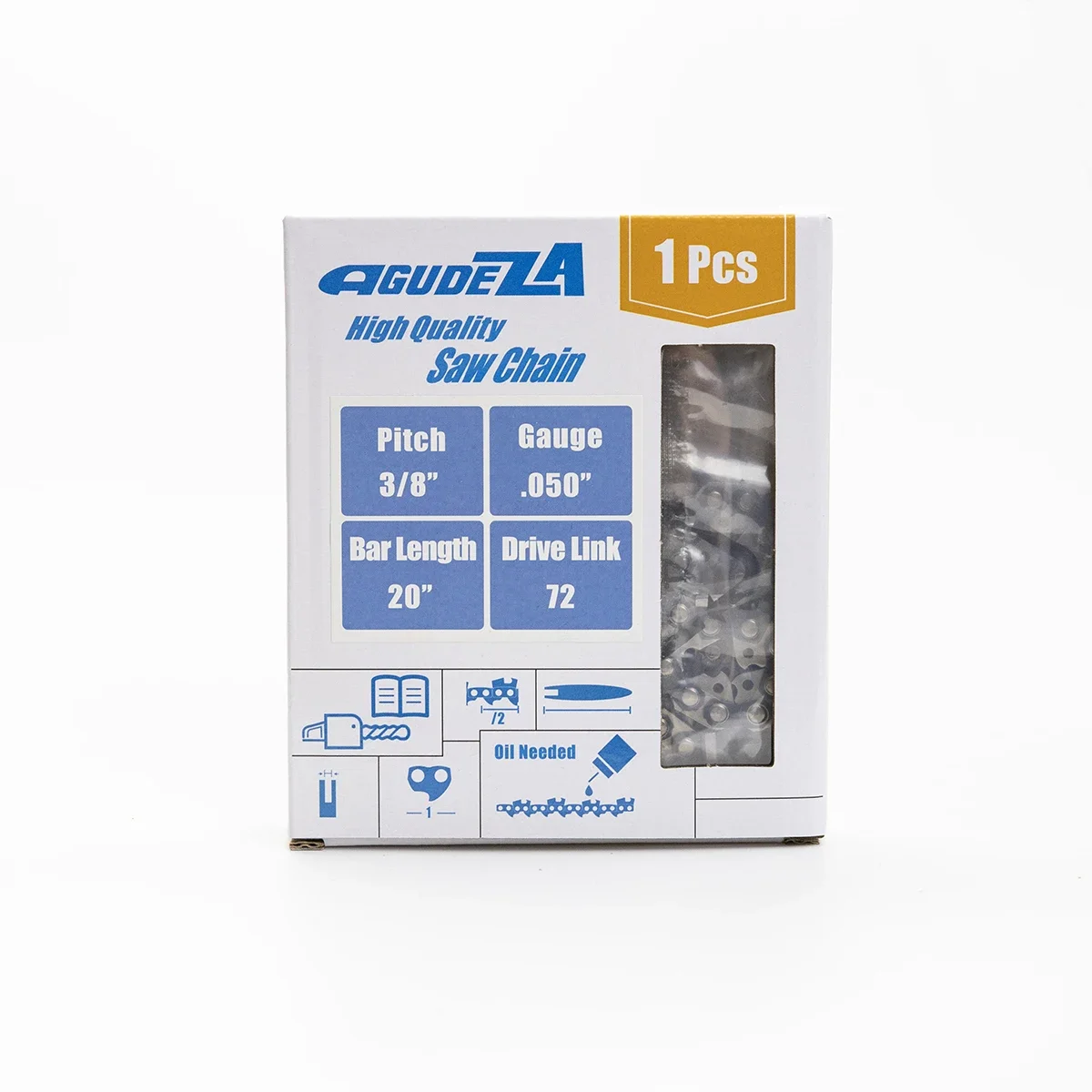 AGUDEZA 1 Pcs 14/16/18/20 Inch Saw Chain 3/8\