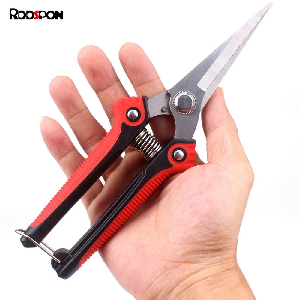 

RDDSPON Pruning Shear Branch Scissors Stainless Steel Non-Slip Handle Sharp Garden Fruit Tree Pruning Very Sharp Garden Tools