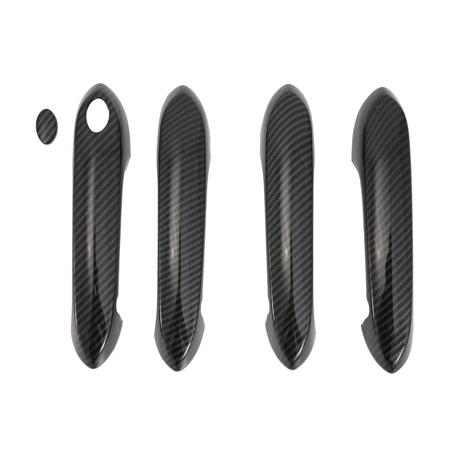 5Pcs Carbon Fiber ABS External Door Handle Cover Trim for BMW 3 Series G20 G21 G28 2019 2020