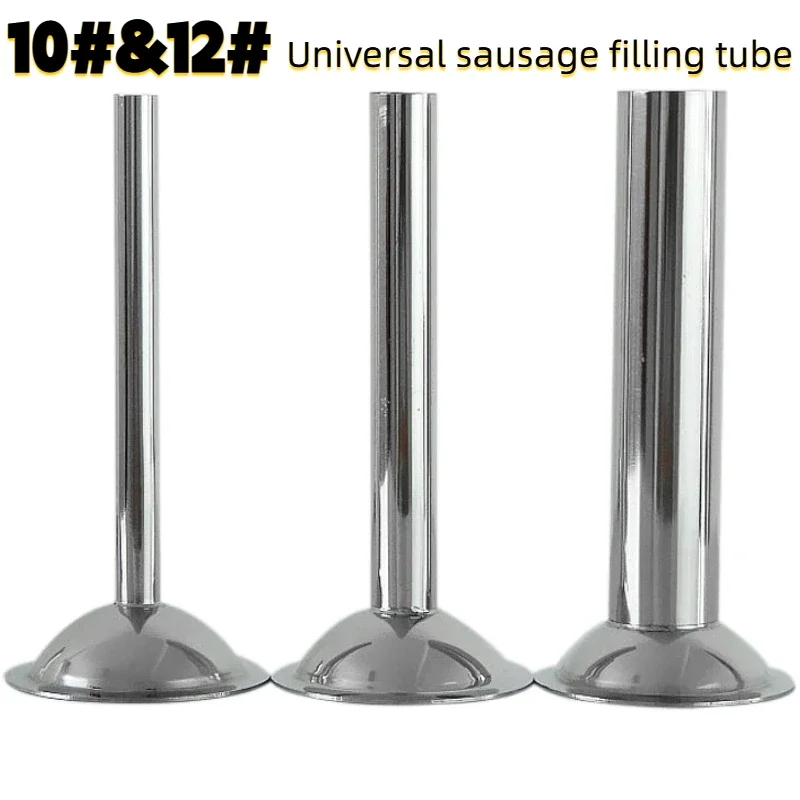 

3-piece sausage filling kit for meat grinders 10 and 12, stainless steel grinding tube, sausage filling nozzle filling tube