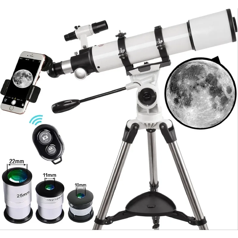 Telescope 600x90mm AZ Astronomical Refractor Telescope for Adults Astronomy, German Technology Scope