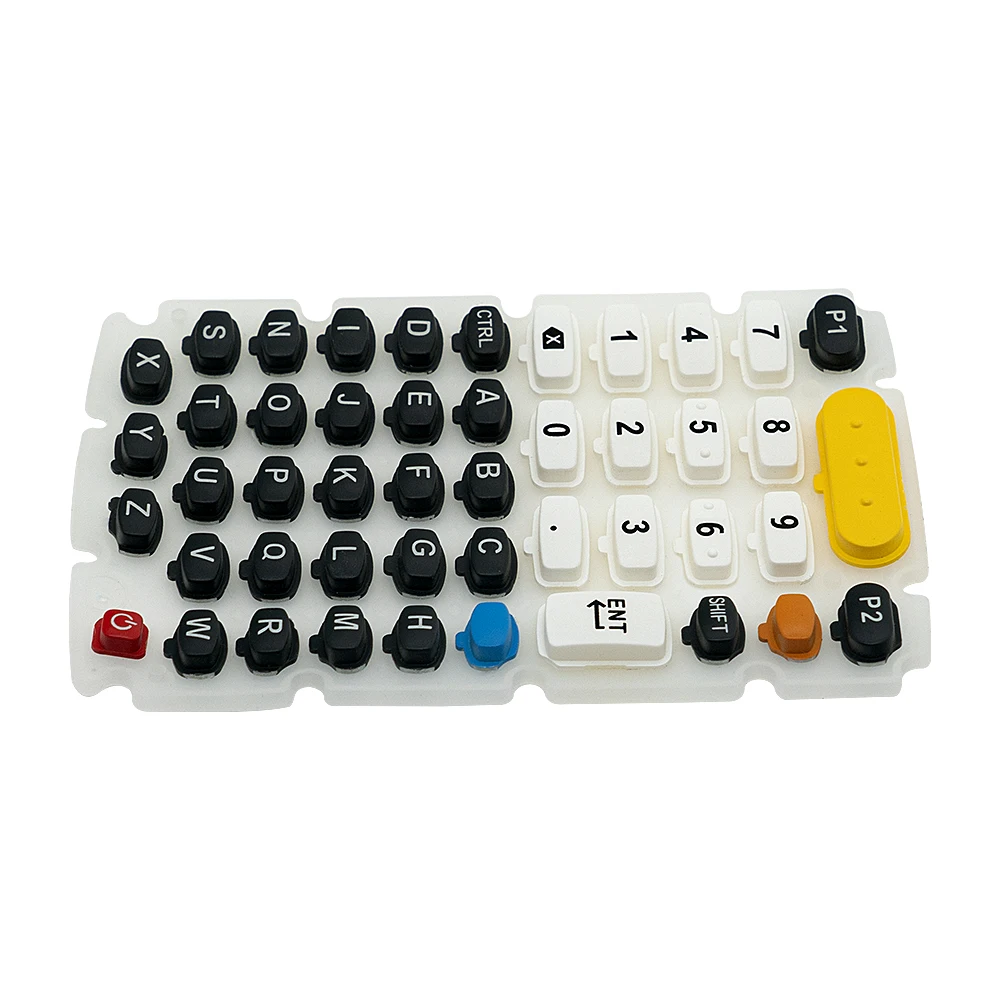 Teclado de borracha para Barcode Scanner, substituição para Zebra MC3300, 47 teclas, peça sobresselente, novo