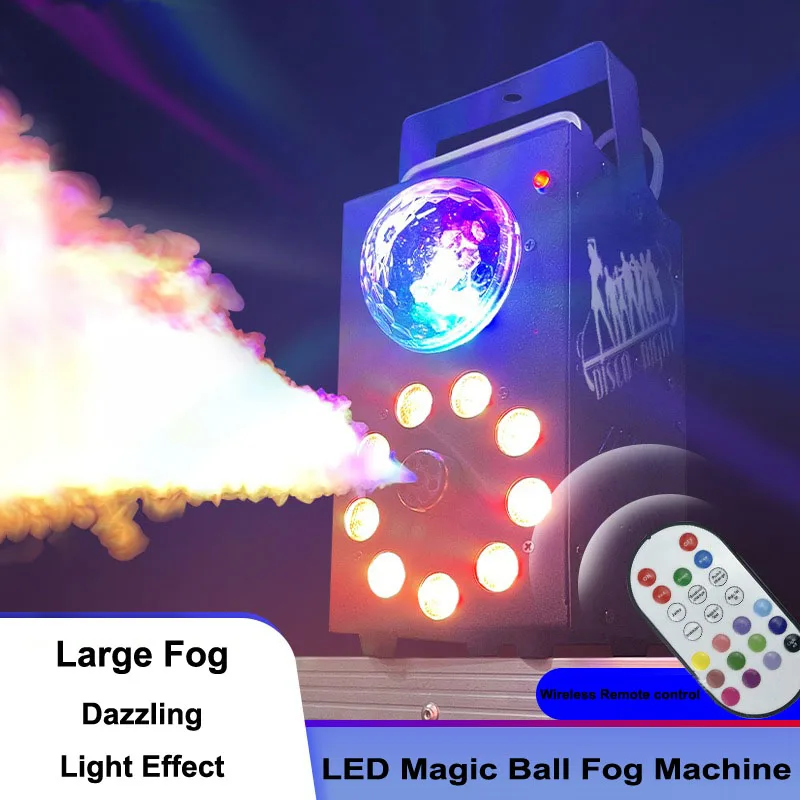 

Remote Control 700W Fog Machine with RGB LED 3in1 Fog Machine Stage Show Led Smoke Machine Disco DJ Party Club Bar Event Show