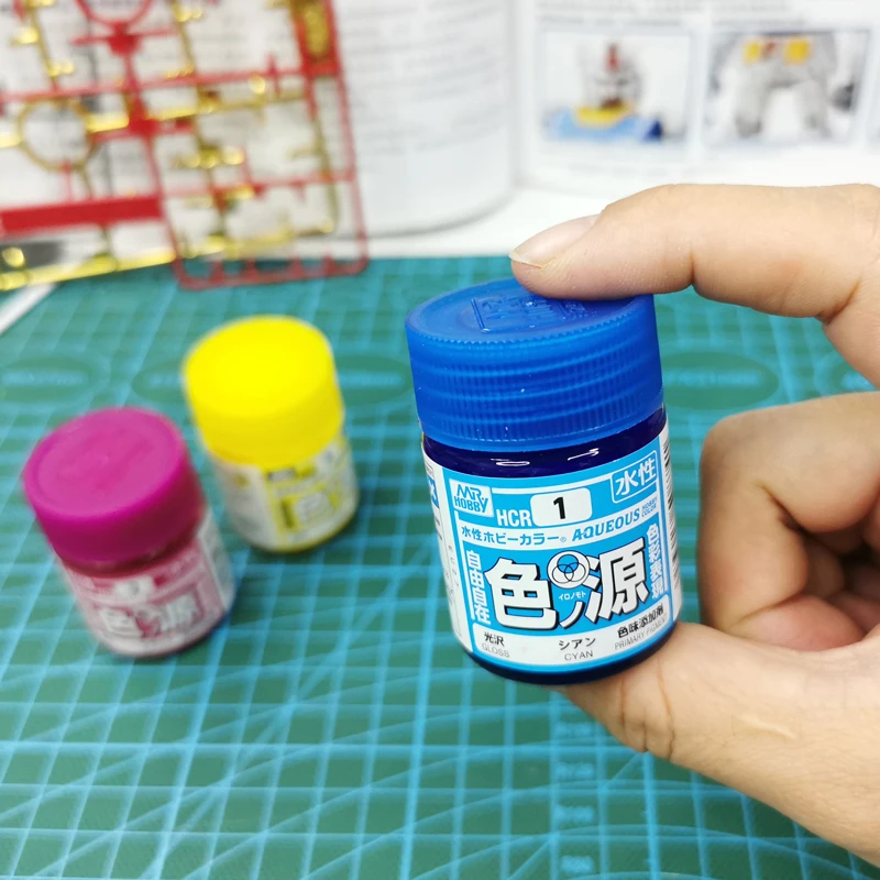 18ml Mr Hobby HCR1 2 3 Water Base Acrylic Aqueous Color Paint For DIY Plastic Doll Plane Military Model Kit Building Tool