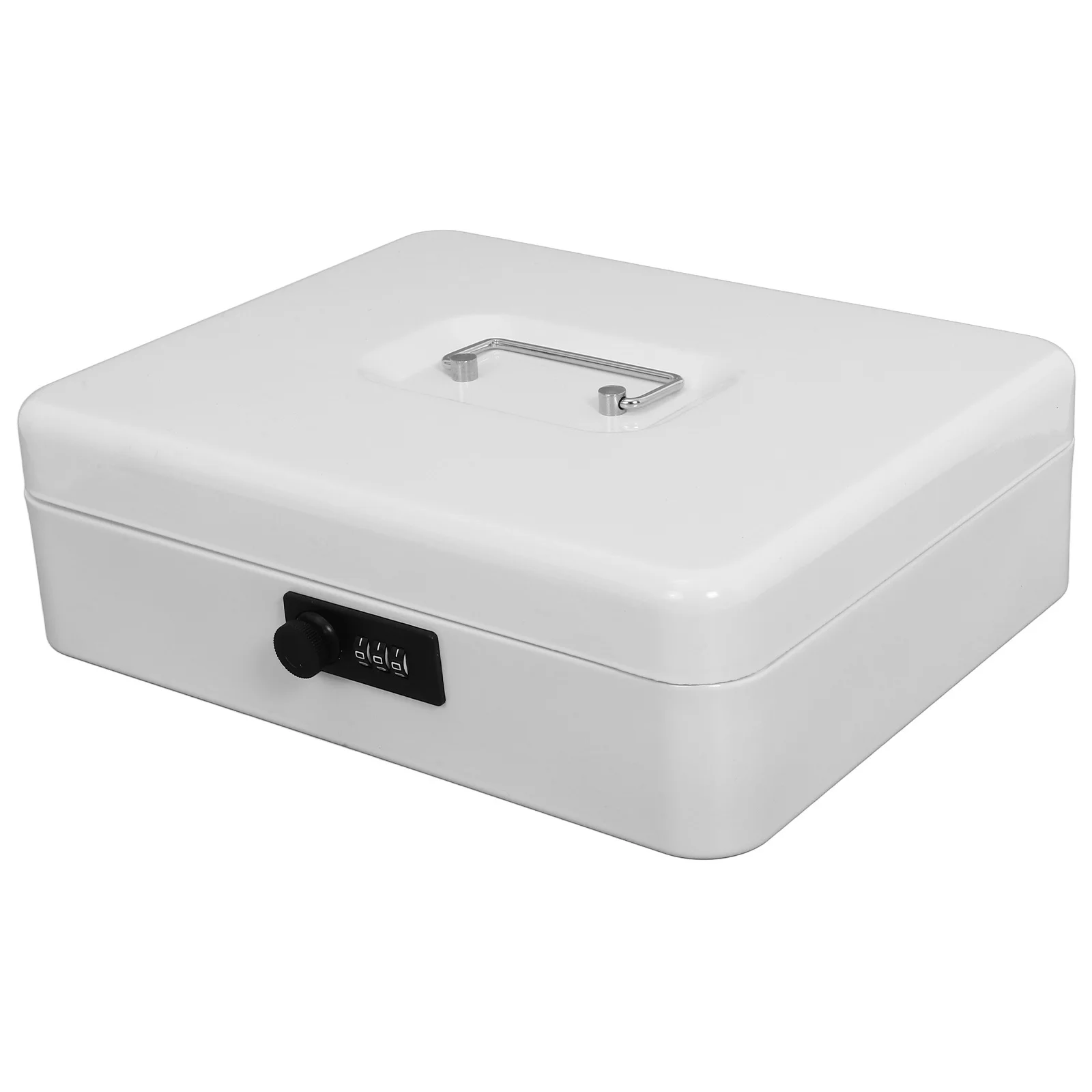 Metal Cash Box with Lock Password Protected Storage for Cash Coins Important Papers Sturdy Design for Daily Financial Management