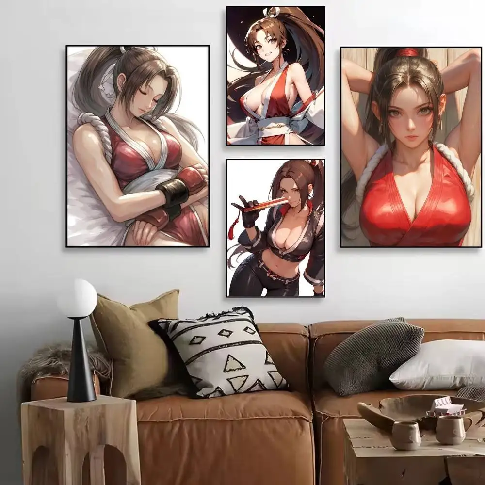 Game Characters Shiranui Mai Anime Posters High Quality Self-adhesive Wall Art Decorations Color Prints Sticky