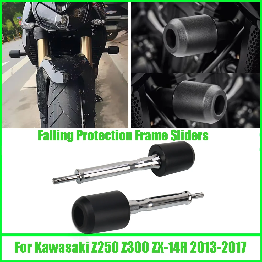 

For Kawasaki Z250 Z300 ZX-14R2013-2017 ZX-14R Frame Slider Crash Protector Motorcycle Engine Crash Pad Fairing Guard Axle Slider