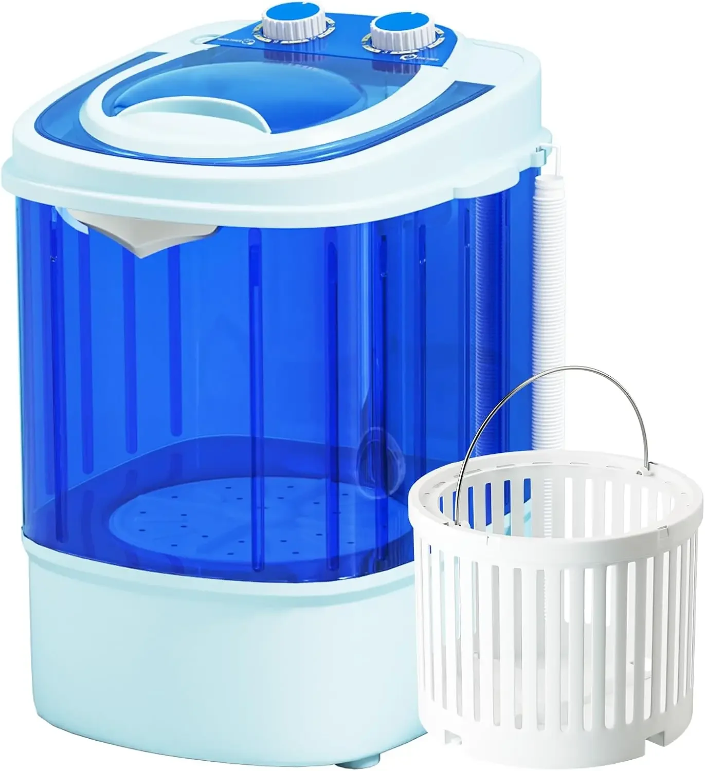 Portable Washing Machine, 11 Lbs Mini Small Washer Machine, Single Tub Laundry Washer for Apartments, Dorms,Traveling