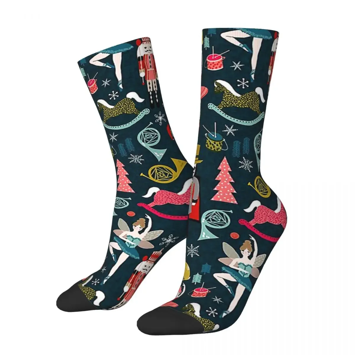 Nutcracker Ballet By Andrea Lauren Socks Harajuku Super Soft Stockings All Season Long Socks for Man's Woman's Birthday Present