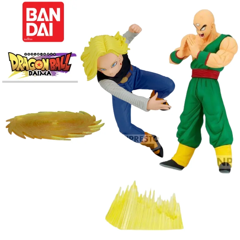В наличии: Оригинальная фигурка Bandai Banpresto Dragon Ball Андроид 18 Тен Шинхан, модель-статуэтка, в оригинальной коробке, аниме-мерч