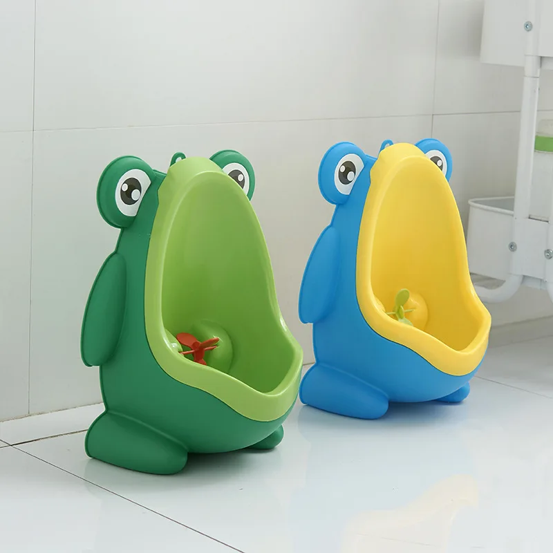 Cartoon frog boy urinal baby wall portable child