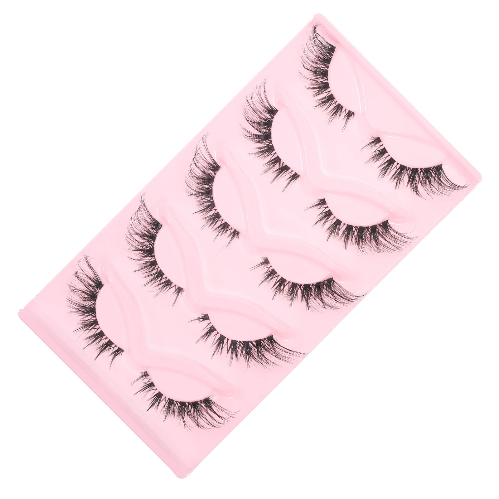 5 pares de pestañas postizas, extensiones de pestañas postizas de aspecto Natural ligero para uso diario, maquillaje de fiesta, pestañas a granel