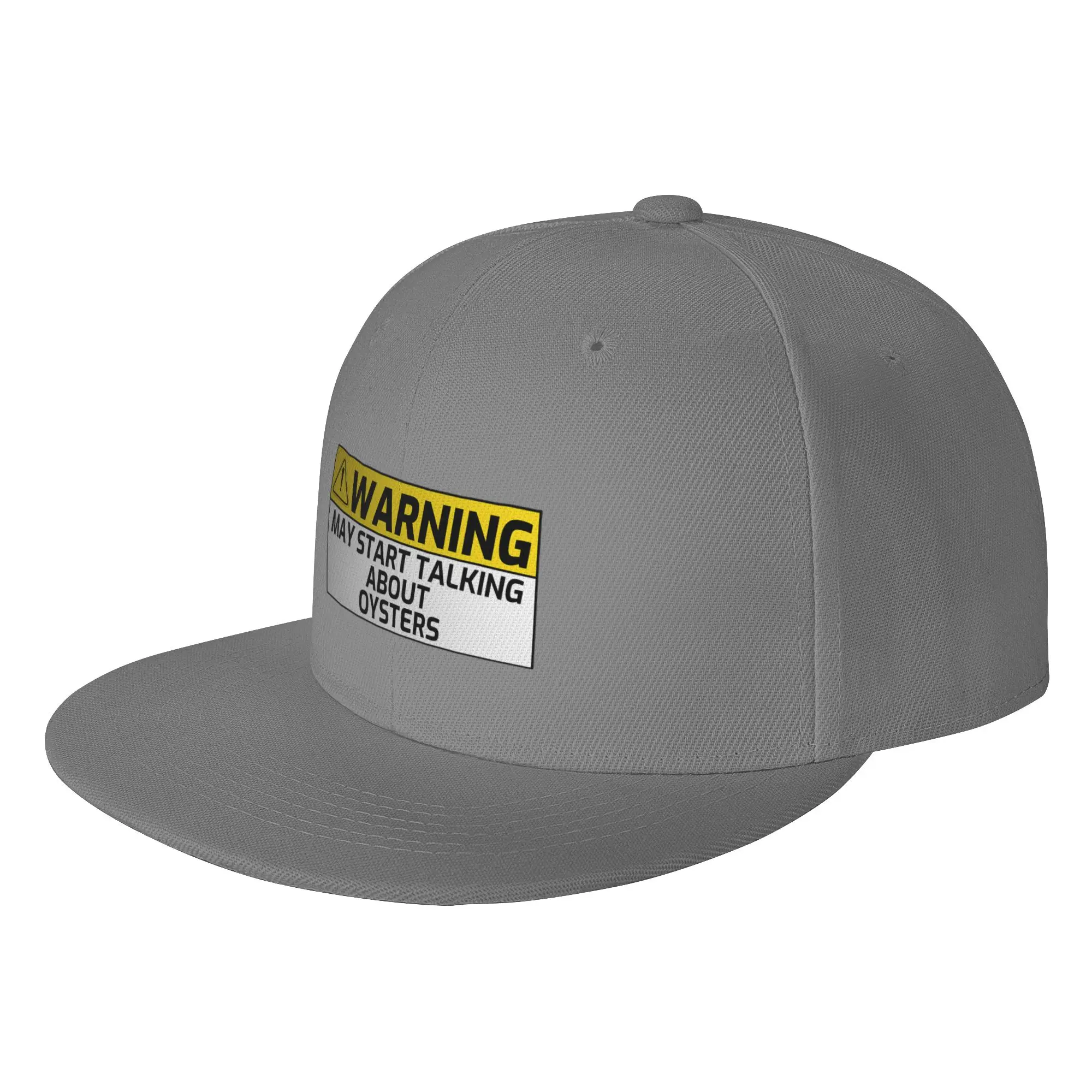 Fashion Warning May Spontaneously Start Talking About Oysters Flat Brim Sun Hat  Easy To Clean Baseball Caps