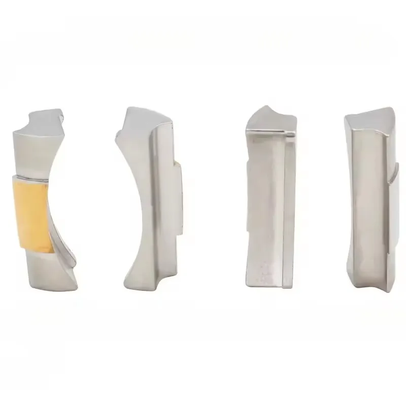 20mm Solid End Link voor Rolex Daytona Submariner Zwart Groen Water Ghost GMT siliconen Lederen Horlogeband Arc Interface