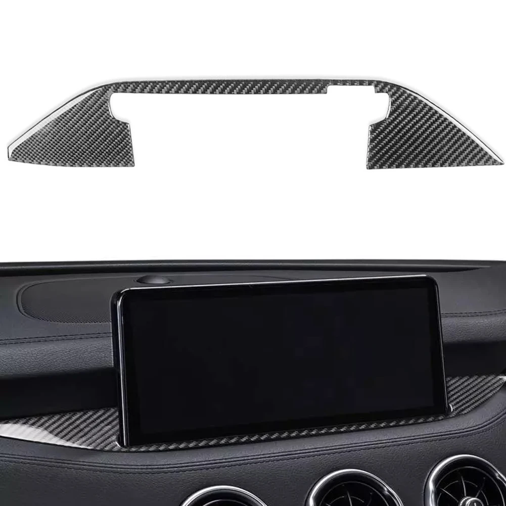 세련되고 스포티한 터치 탄소 섬유 대시보드 커버 8인치 네비게이션 커버 견고하고 긁힘 방지 향상된 외관