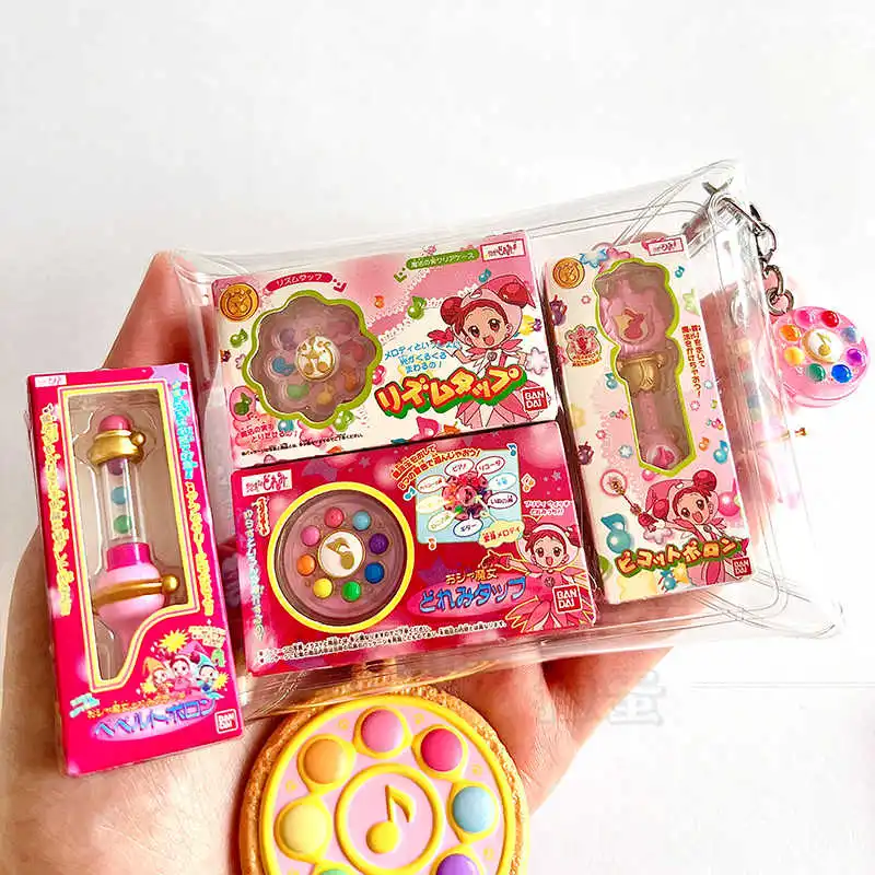 متوفر في المخزون مجموعة تحويل بانداي أوجاماجو دوريمي سلسلة مفاتيح محاصر عصا سحرية مجموعة سحرية زينة الحلي نموذج اللعب #3