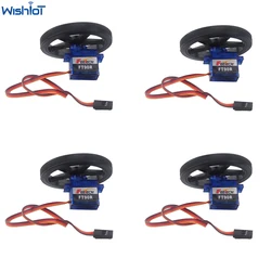 4PCS Feetech FT90R 9G 1.5kg Mini Digital Servo PWM 360 Degree Continuous Rotation with Wheels for Arduino Microbit RC Drone