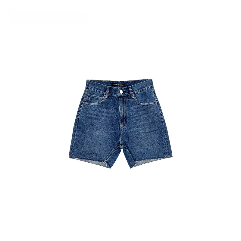 

High Quali Casual Denim orts Ordinatetimes Comfortable Cotton Wide Leg Pants for Women Summer Season l Waist