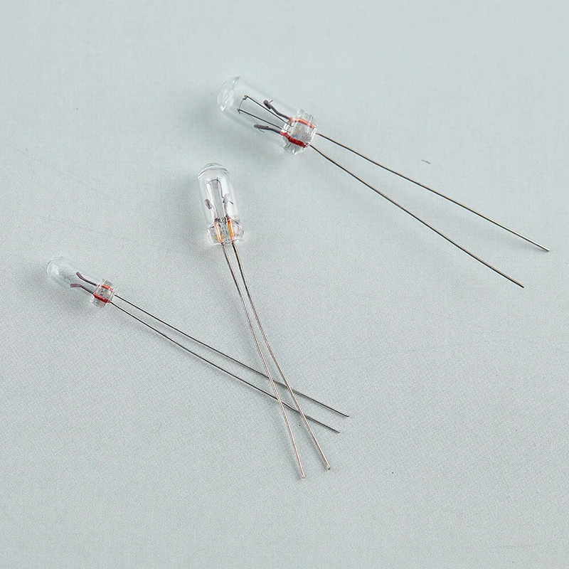 Mini ampoule en tungstène, 10 pièces, 3mm ~ 5mm 1.5V 2V 3V 6V 9V 12V 24V moteurs bles, filament de riz in347