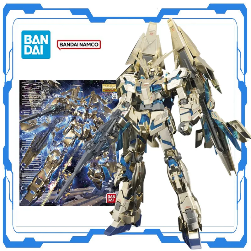 

Bandai Genuine Gundam Original MG 1/100 RX-0 Gundam 03 PHENEX Action Anime Assembly Model Kit Figure Action Desktop Toys for Kid